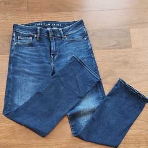 American Eagle Outfitters Men's Dark Blue BootcutJeans